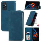 For TECNO Pova 2 Retro Skin Feel Business Magnetic Horizontal Flip Leather Case with Holder & Card Slots & Wallet & Photo Frame(Blue) - 1