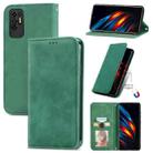 For TECNO Pova 2 Retro Skin Feel Business Magnetic Horizontal Flip Leather Case with Holder & Card Slots & Wallet & Photo Frame(Green) - 1