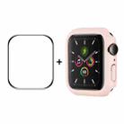 ENKAY Hat-Prince PC Frame + Full Coverage PMMA HD Screen Protector Film For Apple Watch Series 8 / 7 45mm(Pink) - 1