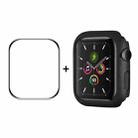 ENKAY Hat-Prince PC Frame + Full Coverage PMMA HD Screen Protector Film For Apple Watch Series 8 / 7 45mm(Black) - 1