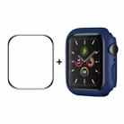 ENKAY Hat-Prince PC Frame + Full Coverage PMMA HD Screen Protector Film For Apple Watch Series 8 / 7 45mm(Dark Blue) - 1