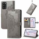 For Blackview A100 Mandala Embossing Pattern Horizontal Flip Leather Case with Holder & Card Slots & Wallet & Lanyard(Grey) - 1