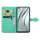 For Infinix Note 8 Mandala Embossing Pattern Horizontal Flip Leather Case with Holder & Card Slots & Wallet & Lanyard(Green) - 3
