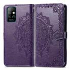 For Infinix Note 8 Mandala Embossing Pattern Horizontal Flip Leather Case with Holder & Card Slots & Wallet & Lanyard(Purple) - 2