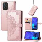 For Infinix Note 10 Pro Mandala Embossing Pattern Horizontal Flip Leather Case with Holder & Card Slots & Wallet & Lanyard(Rose Gold) - 1