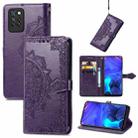 For Infinix Note 10 Pro Mandala Embossing Pattern Horizontal Flip Leather Case with Holder & Card Slots & Wallet & Lanyard(Purple) - 1