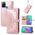 For Infinix Smart 5 Mandala Embossing Pattern Horizontal Flip Leather Case with Holder & Card Slots & Wallet & Lanyard(Rose Gold) - 1