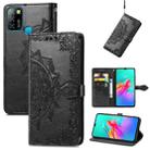 For Infinix Smart 5 Mandala Embossing Pattern Horizontal Flip Leather Case with Holder & Card Slots & Wallet & Lanyard(Black) - 1