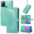 For Infinix Smart 5 Mandala Embossing Pattern Horizontal Flip Leather Case with Holder & Card Slots & Wallet & Lanyard(Green) - 1