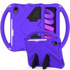 For iPad mini 6 EVA Flat Anti Falling Protective Tablet Case Shell with Holder(Purple) - 1