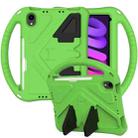 For iPad mini 6 EVA Flat Anti Falling Protective Tablet Case Shell with Holder(Green) - 1