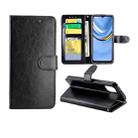 For Honor Play 20 Crazy Horse Texture Leather Horizontal Flip Protective Case with Holder & Card Slots & Wallet & Photo Frame(Black) - 1