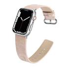 Marbled Leather Strap For Apple Watch Ultra 49mm&Watch Ultra 2 49mm / Series 9&8&7 45mm / SE 3&SE 2&6&SE&5&4 44mm / 3&2&1 42mm(Pink) - 1