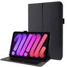 For iPad mini 6 Business Horizontal Flip PU Leather Tablet Case with Two-Folding Holder & Card Slots & Pen Slot(Blue) - 1