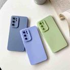 For Huawei P40 Pro Straight Side Liquid Silicone Phone Case(Blue) - 3