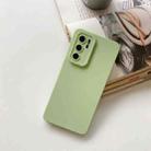 For Huawei P40 Pro Straight Side Liquid Silicone Phone Case(Light Green) - 1
