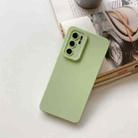 For Huawei P40 Straight Side Liquid Silicone Phone Case(Light Green) - 1