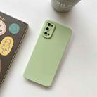 For OPPO Reno5 Pro 5G Straight Side Liquid Silicone Phone Case(Light Green) - 1