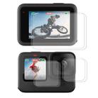 2 PCS ENKAY Hat-Prince 3 in 1 Front + Back 0.2mm Tempered Glass Screen Protector Camera Film For GoPro HERO 10 Black - 1