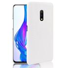 Shockproof Crocodile Texture PC + PU Case For OPPO K3/Realme X(White) - 1