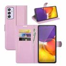 For Samsung Galaxy Quantum 2 / A82 Litchi Texture Horizontal Flip Protective Case with Holder & Card Slots & Wallet(Pink) - 1