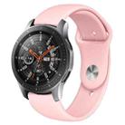 Monochrome Silicone Watch Band For Samsung Galaxy Watch Active 20mm(Pink) - 1