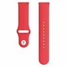 Monochrome Silicone Watch Band For Samsung Galaxy Watch Active 20mm(Red) - 3