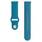 Monochrome Silicone Watch Band For Samsung Galaxy Watch Active 20mm(Rock Cyan) - 3