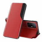 For Xiaomi Mi 11T / 11T Pro Attraction Flip Holder Leather Phone Case(Red) - 1