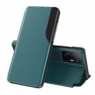 For Xiaomi Mi 11T / 11T Pro Attraction Flip Holder Leather Phone Case(Green) - 1