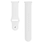 Monochrome Silicone Watch Band for Samsung Galaxy Watch Active 2 22mm(creamy whitee) - 3