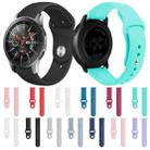 Monochrome Silicone Watch Band for Samsung Galaxy Watch Active 2 22mm(Rock cyan) - 8