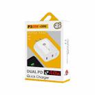 002 40W Dual Port PD USB-C / Type-C Fast Charger for iPhone / iPad Series, US Plug(White) - 8