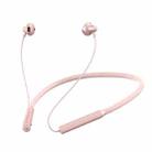 W18 Neck-Mounted Wireless Bluetooth 5.0 Sports Earphone with Wired Control Function(Pink) - 1