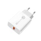 APD-2003 18W QC3.0 Single Port USB Travel Charger for Mobile Phone / Tablet(EU Plug) - 1