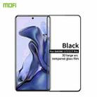 For Xiaomi Mi 11T / 11T Pro MOFI 9H 3D Explosion-proof Curved Screen Tempered Glass Film(Black) - 1