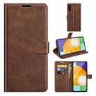For Samsung Galaxy A13 5G Retro Calf Pattern Buckle Horizontal Flip Leather Case with Holder & Card Slots & Wallet(Dark Brown) - 1