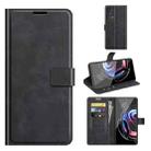 For Motorola Moto Edge 20 Pro 5G Retro Calf Pattern Buckle Horizontal Flip Leather Case with Holder & Card Slots & Wallet(Black) - 1