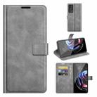 For Motorola Moto Edge 20 Pro 5G Retro Calf Pattern Buckle Horizontal Flip Leather Case with Holder & Card Slots & Wallet(Grey) - 1