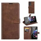 For Motorola Moto Edge 20 Pro 5G Retro Calf Pattern Buckle Horizontal Flip Leather Case with Holder & Card Slots & Wallet(Dark Brown) - 1