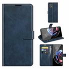 For Motorola Moto Edge 20 Lite 5G Retro Calf Pattern Buckle Horizontal Flip Leather Case with Holder & Card Slots & Wallet(Blue) - 1