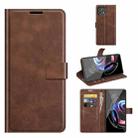 For Motorola Moto Edge 20 Lite 5G Retro Calf Pattern Buckle Horizontal Flip Leather Case with Holder & Card Slots & Wallet(Dark Brown) - 1
