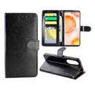 For Honor 50 Crazy Horse Texture Leather Horizontal Flip Protective Case with Holder & Card Slots & Wallet & Photo Frame(Black) - 1