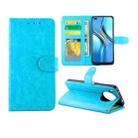 For Huawei Nova8i / Honor X20 Crazy Horse Texture Leather Horizontal Flip Protective Case with Holder & Card Slots & Wallet & Photo Frame(Baby Blue) - 1