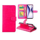 For Honor X20 SE Crazy Horse Texture Leather Horizontal Flip Protective Case with Holder & Card Slots & Wallet & Photo Frame(Magenta) - 1