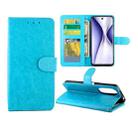 For Honor X20 SE Crazy Horse Texture Leather Horizontal Flip Protective Case with Holder & Card Slots & Wallet & Photo Frame(Baby Blue) - 1