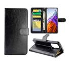 For Xiaomi Mi 11 Pro Crazy Horse Texture Leather Horizontal Flip Protective Case with Holder & Card Slots & Wallet & Photo Frame(Black) - 1