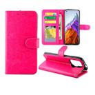 For Xiaomi Mi 11 Pro Crazy Horse Texture Leather Horizontal Flip Protective Case with Holder & Card Slots & Wallet & Photo Frame(Magenta) - 1