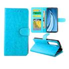 For Xiaomi Mi 10S Crazy Horse Texture Flip Leather Case (Baby Blue) - 1