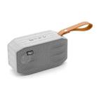 T&G TG296 Portable Wireless Bluetooth 5.0 Speaker Support TF Card / FM / 3.5mm AUX / U-Disk / Hands-free(Gray) - 1